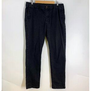 Bear Bottoms‎ Women's Elastic Waist Belted Cotton Flat Front Khaki Chino Size XL